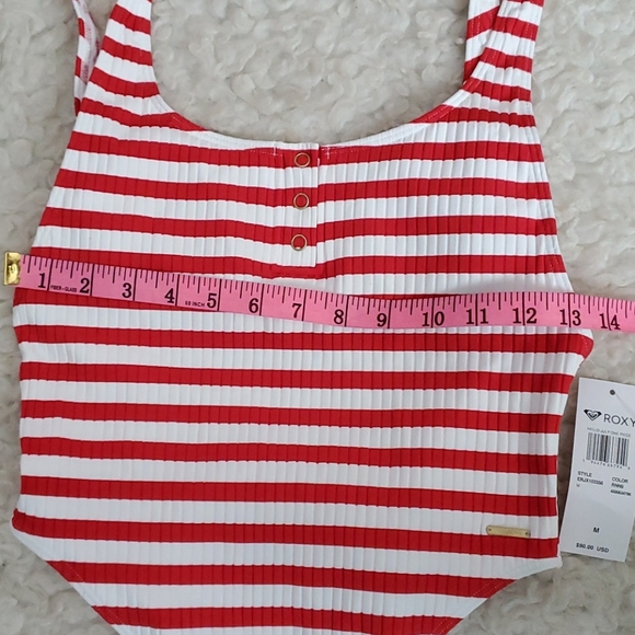 Roxy One Piece Ribbed Stripped Swimsuit - Picture 9 of 13